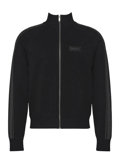 Calvin Klein Ls Tech Knit Track Jacket Fz Swt   Black   XXL