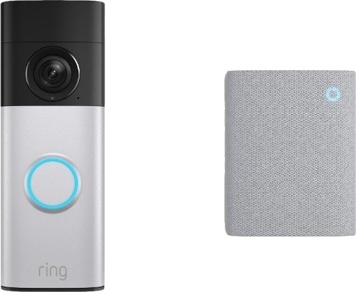 Ring Battery Video Doorbell Plus & Chime Ringeklokkesett Nikkelsølv Ring Battery Video Doorbell Plus & Chime Ringeklokkesett Nikkelsølv