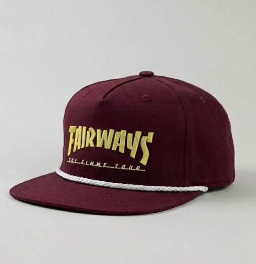 The Gimme Tour Cap Fairways Deadstock Capser Maroon The Gimme Tour Cap Fairways Deadstock Capser Maroon
