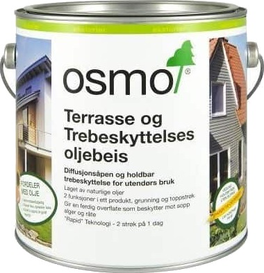 Osmo Terrasse Og Trebeskyttelses Oljebeis 2,5 liter 712 Ibenholt