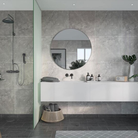 Baderomspanel Fibo Grey Marble 2279 M6060S Baderomspanel Fibo Grey Marble 2279 M6060S