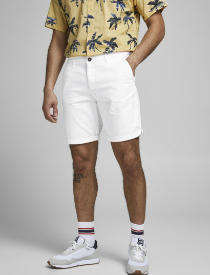 Jack & Jones Jpstbowie Shorts Solid Srt Sn - White - XL