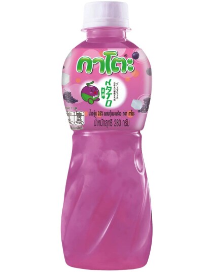 Grape Juice With Nata De Coco Juice med Druesmak og Kokosbiter 320 ml Thailand Grape Juice With Nata De Coco Juice med Druesmak og Kokosbiter 320 ml Thailand