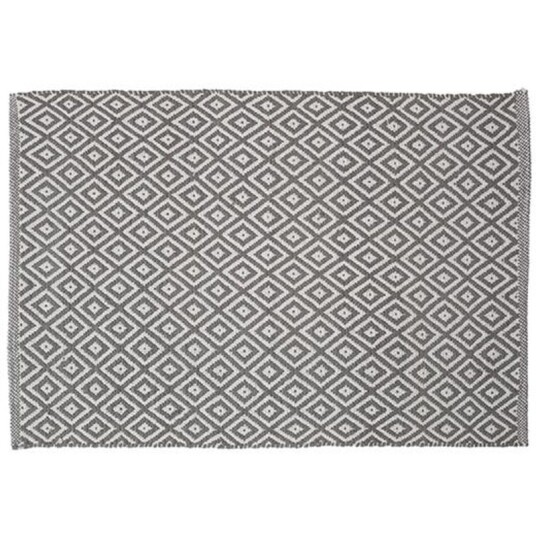 Sealskin Trellis sort badematte 60x90