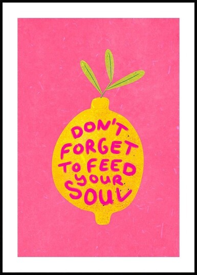 Soulfood Lemon Poster Plakat / 50x70cm