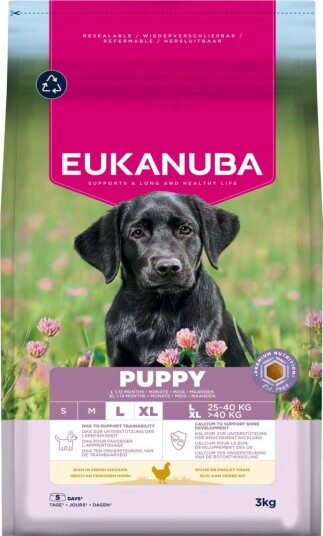 Eukanuba Tørrfôr Puppy Premium Nutrition Large & Giant Breed Kylling 2 X 3 kg Eukanuba Tørrfôr Puppy Premium Nutrition Large & Giant Breed Kylling 2 X 3 kg
