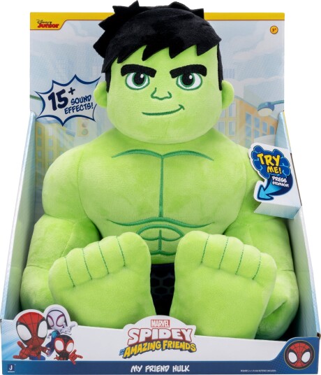 Spidey My Friend Hulk Kosedyr - Grønn - ONE SIZE