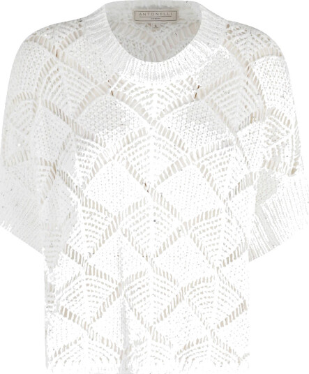 Antonelli Firenze Dame Strikkevarer Hvit M, Antonelli Firenze Dame Strikkevarer Hvit M,
