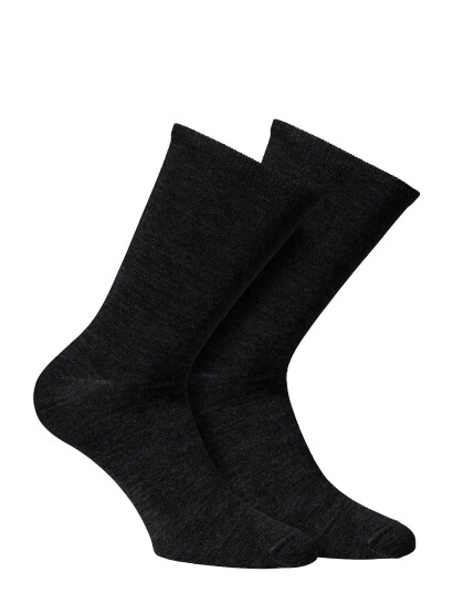 Alpacasocks&Co Merino Lifestyle 2-Pack - Black - 39-42