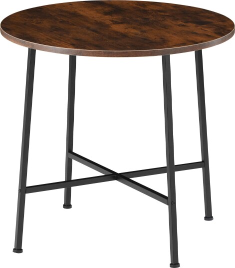 Tectake Spisebord Ennis 80x76cm - Industrielt mørkt tre rustikt