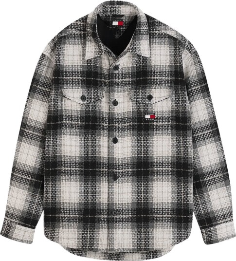 Tommy Jeans Tjm Check Overshirt Ext Black M