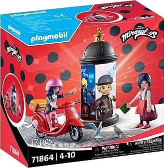 Playmobil Miraculous Scooter-tur i Paris Lekesett for Barn 4+ år