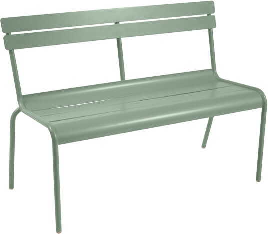 Fermob - Luxembourg Bench With Backrest Cactus 82 - Hagebenker - Frédéric Sofia - Grønn - Metall