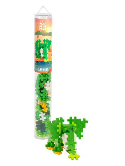 Plus-Plus Byggesett i Tube 100 Brikker Elefant