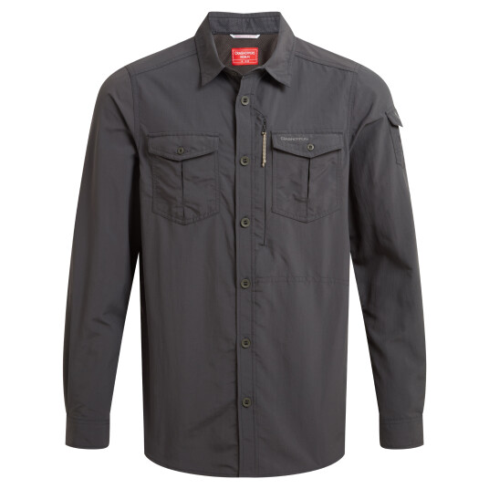Craghoppers Men's Nosilife Adventure Long Sleeved Shirt III Black Pepper XXL, Black Pepper Craghoppers Men's Nosilife Adventure Long Sleeved Shirt III Black Pepper XXL, Black Pepper