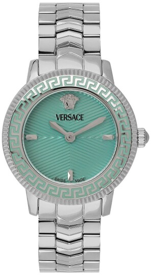 Versace Dameklokke VEUCA0324 V Icon Grønn/Stål Ø30 mm