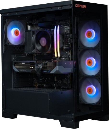 Cepter Extreme R97 Wi-Fi (16 1TB 7800X3D) stasjonær PC CEXR797XTBKB