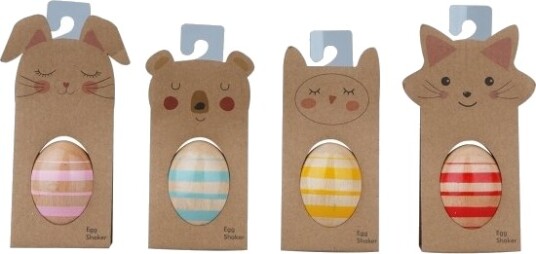 Little Woodies Little Woodeis - Egg Shaker "mixed assort" - 12 pc