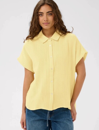 Culture Cumyra Elina Ss Shirt Yellow XL Culture Cumyra Elina Ss Shirt Yellow XL