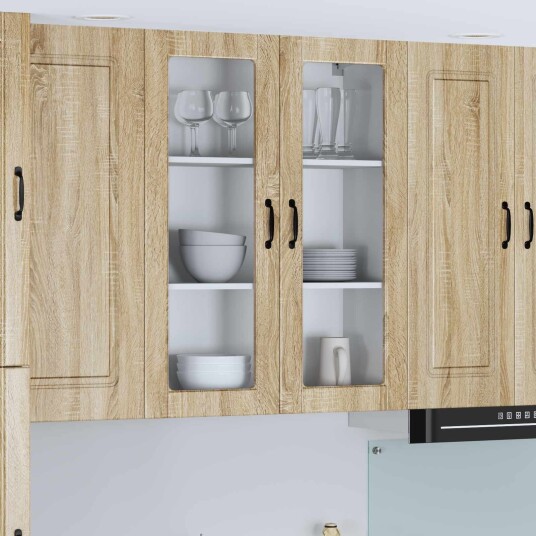  Kjøkken veggskap Sonoma eik 80 x 31 x 100 cm Konstruert tre