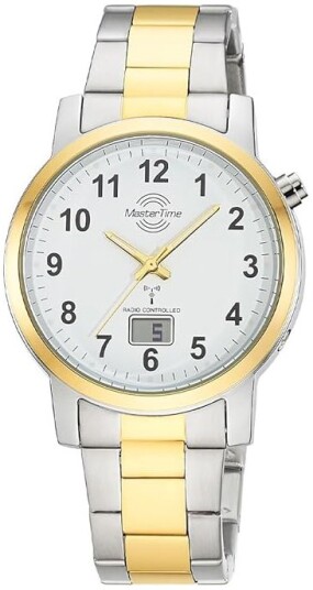 Master Time Herreklokke MTGA 10956 12M Funk Basic Hvit/Gulltonet