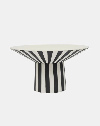 OYOY Toppu centerpiece høy 17xØ30 cm White black OYOY Toppu centerpiece høy 17xØ30 cm White black