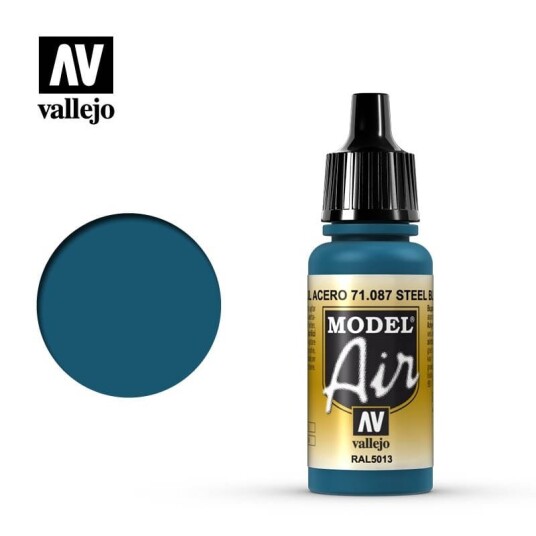 Vallejo Model Air Steel Blue 17ml (71.087)