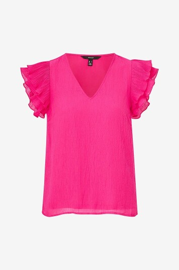 Vero Moda - Bluse vmHailey Capsleeve Top Wvn - Rosa