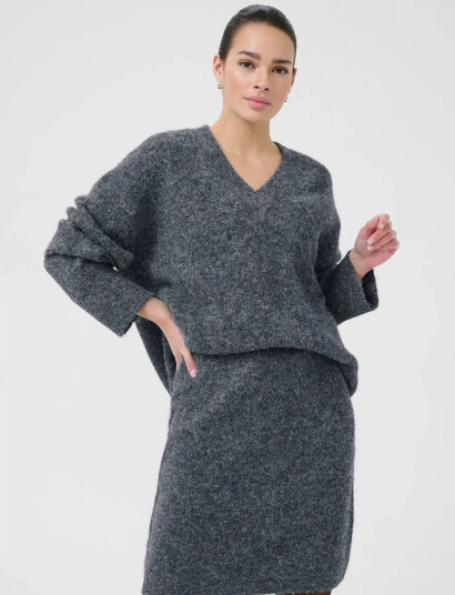 Kaffe Katrudy Pullover - Grey - L Kaffe Katrudy Pullover - Grey - L