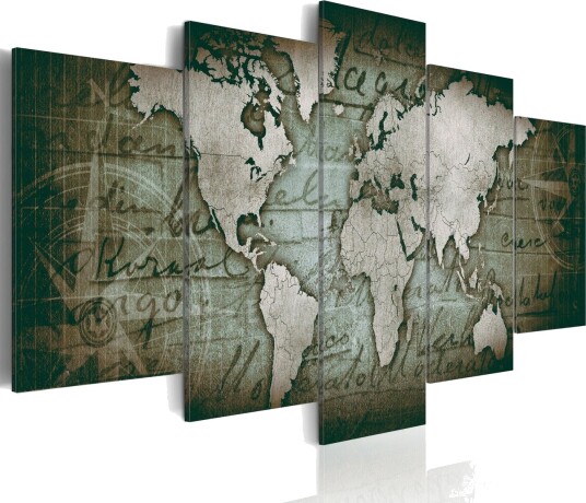 Bilde Emerald Map 100x50 Artgeist sp. z o. o.