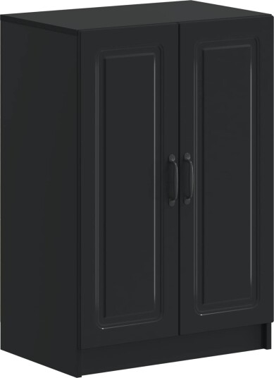vidaXL Sko Skap UTRECHT 59,5 x 39,5 x 87 cm Konstruert tre Svart