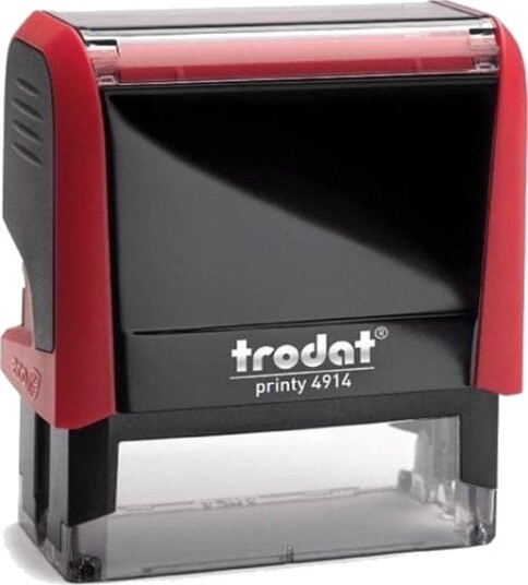 Trodat Trodat Stempel Trodat Tre_4914Cawca Rød – Svart Pute 64 X 26 Mm