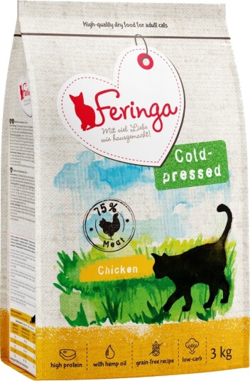 Feringa Tørrfôr Adult Kaldpresset Kylling 9 kg 3 X 3 kg
