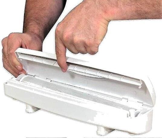 Hvit plastfolie eller aluminiumsfolie dispenser 30 cm B5{f2}