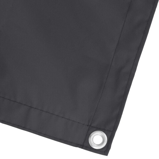  Balkong Skjerm Svart 90 x 200 cm PU belagt oxford alu