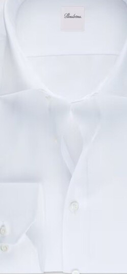 Stenströms Classic twill shirt white hvit 46 herre