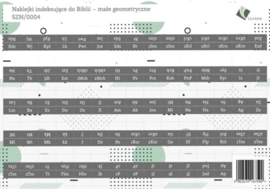 Bibelsidestikkere – Små Geometriske