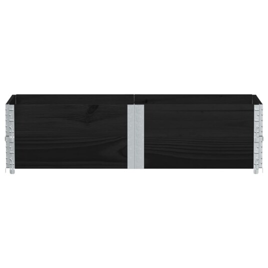 Pallekarmer 2 stk svart 150x50 cm heltre furu Pallekarmer 2 stk svart 150x50 cm heltre furu