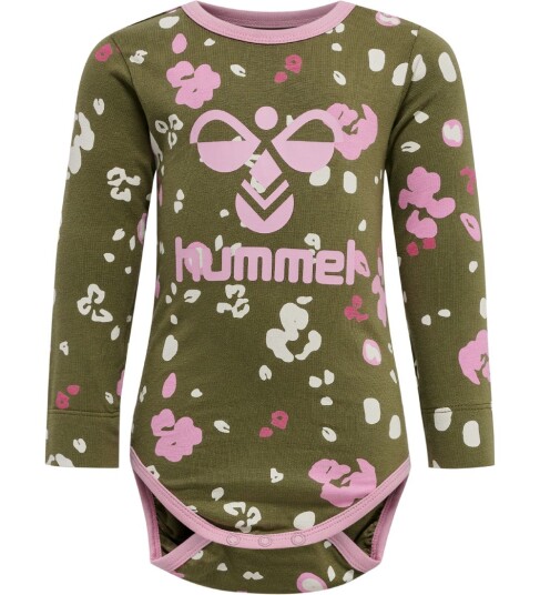 Hummel Body L/æ   hmlAlisa   Capulet Olive   Hummel   62   Langermet Body Grønn Rosa