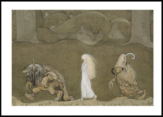 John Bauer The Princess And The Troll Plakat Plakat / 70x100cm