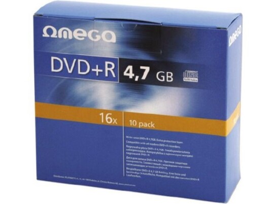Omega Dvd + R 4.7Gb 16X Slim Case * 10 [56823]