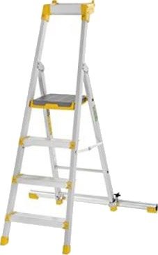 W.steps 55P Trappestige med sertifisert aluminium, med støtteben, Stiger & stillaser