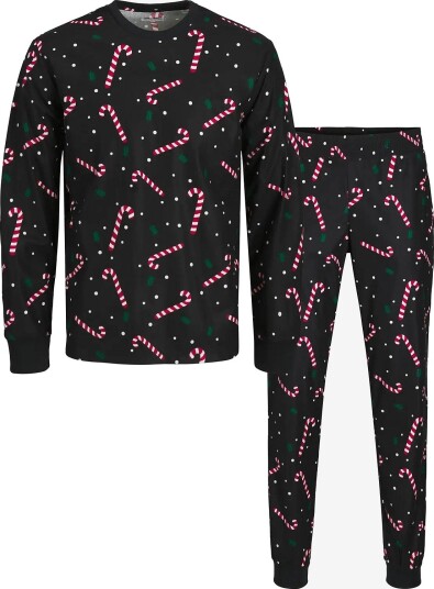 JJXX Kids Jxtrine Printed Lounge Set W Grl - BLACK - 140