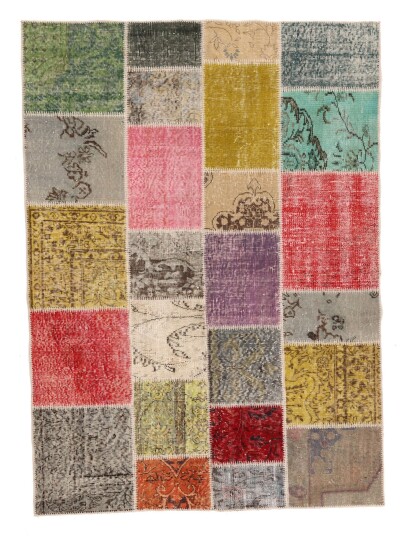 Håndknyttet. Opphav: Turkey Patchwork Turkiet 140x200