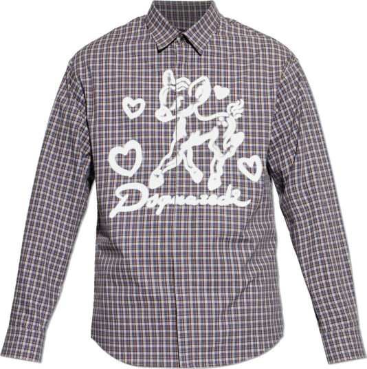 Dsquared2 Herre Skjorter Grå S, Dsquared2 Herre Skjorter Grå S,