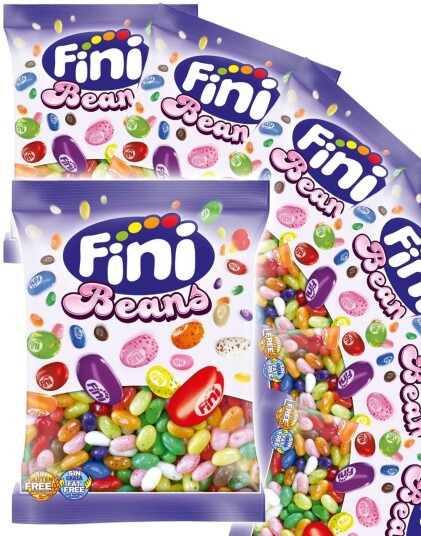 12 stk Fini Jelly Beans Assorterte Gelebønner med 17 Smaker Hel Eske 900 gram 12 stk Fini Jelly Beans Assorterte Gelebønner med 17 Smaker Hel Eske 900 gram