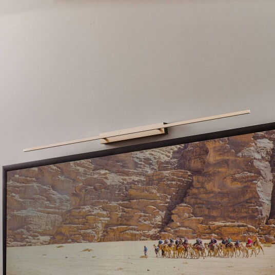 Rothfels Tolu LED-bildelampe, nikkel, 138 cm