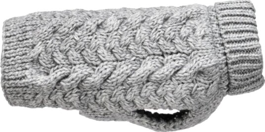 Feel Active Wool Kabelstrikket Hundegenser Grå (30)