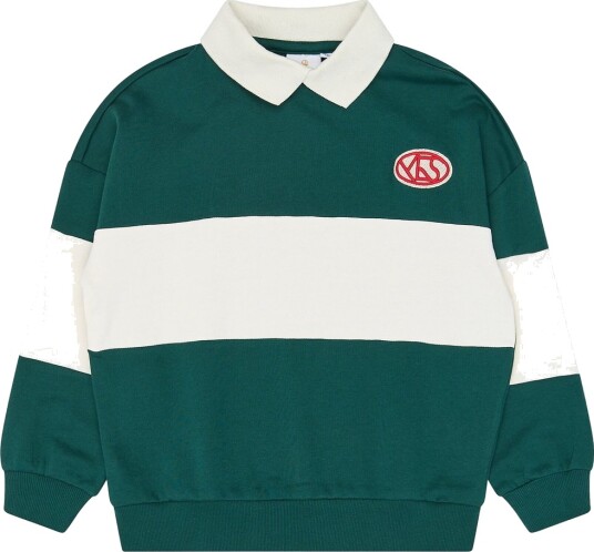 The New Tnvirgil Os Polo Sweatshirt - Green - 146/152