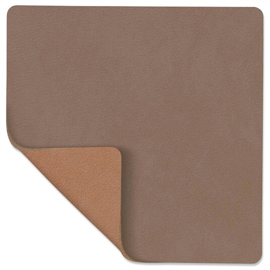 Lind Dna Square Vendbart Glassunderlag 10x10 cm Truffle/Old Rose